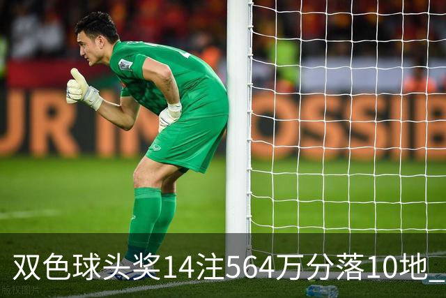 双色球头奖14注564万分落10地 福运奖891万注